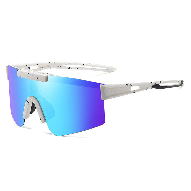 Trendy Large Frame Outdoor Cycling polarized Sunglasses